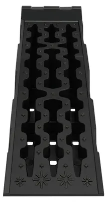 Image de Rampes de chargement pour voitures - Lot de 2 - Capacité de charge : 7257 kg - Hauteur de levage : 17 cm - Longueur : 92 cm - Plastique PP - Noir