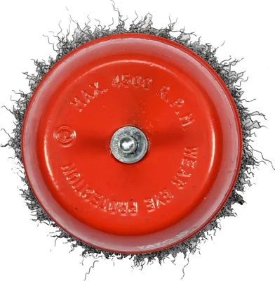 Zdjęcie produktu dla Szczotka Czołowa Z Trzpieniem, Inox, 100 Mm