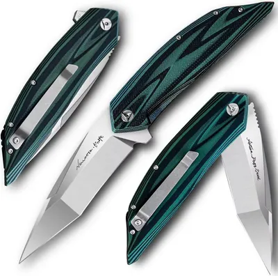 Produktbild von HARAHU MI-31667 Jagd-Klappmesser - Grün/Schwarz KP31667