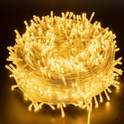 Produktbild von 100m 1000 LED Lichterkette 8 Lichtmodi Lichterketten für Innen Weihnachten Hochzeit Party Garten Deko, Warmweiß