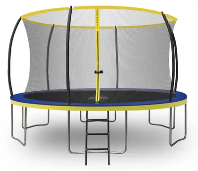 Produktbild von ZERO GRAVITY® Trampolin Outdoor Ø 427 cm, GS, Gartentrampolin Komplett-Set mit Bodenanker & Leiter, Sturmsicher in 5 Minuten, Ultima 4 Fun Edition