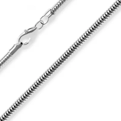 Produktbild von 3,2mm Schlangenkette Kette Collier Halskette aus 925 Silber rhodiniert 60cm