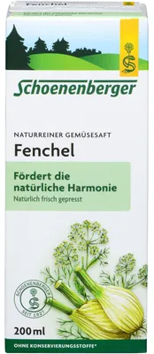 Produktbild von Schoenenberger Naturreiner Gemüsesaft Fenchel, 200 ml Lösung