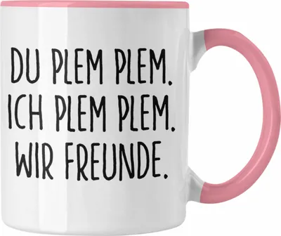 Produktbild von Trendation - Beste Freunde Tasse Geschenk Beste Freundin Freund Kaffeetasse Geschenkidee Allerbeste BFF Freundin Spruch Geburtstag Freundinnen (Rosa)
