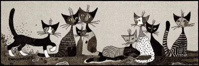 Produktbild von Salonloewe SERAFINO & FRIENDS Fußmatte Wohnmatte Rosina Wachtmeister 60 x 180 cm
