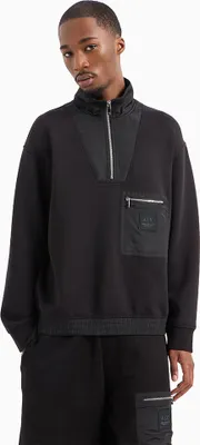 Produktbild von Armani Exchange Xm000083_af10818 Halbreißverschluss-sweatshirt Schwarz L Mann Schwarz L