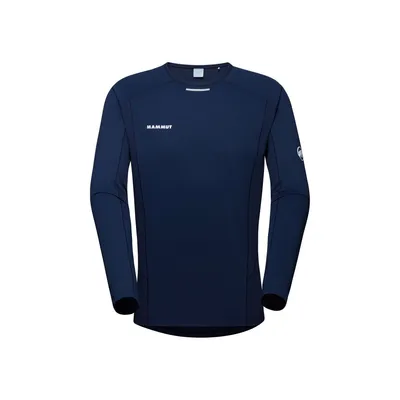 Langarmshirt für Herren in Dunkelblau von Mammut; Modell Aenergy FL; ideal für Outdoor-Aktivitäten.