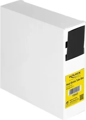 Image de DELOCK Boîte de gaines thermorétractables, 4 m x 25,4 mm noir