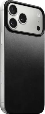 Image de Nomad Horween cuir back iPhone 17 Pro Max – Cuir Horween des États-Unis – Fixation par MagSafe magnétique – Compatibilité avec le chargement MagSafe & Qi2 - Noir
