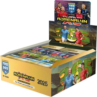 Produktbild von FIFA 365 Adrenalyn XL 2025 Trading Cards Fat Packs Display (10)