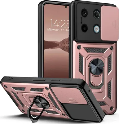 Produktbild von Armor Handyhülle für Xiaomi Redmi Note 13 Pro 5G Kameraschutz Handy Panzer Case Cover Schutzhülle Outdoor Farbe: Rosegold