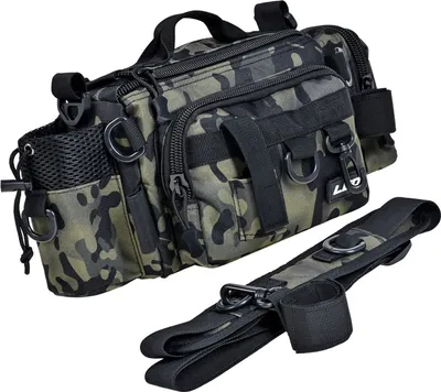 Produktbild von Angeln Tackle Bag Organizer Multifunktionale Angeln Rucksack Oxford Tuch Angeln Tasche Grün Camouflage