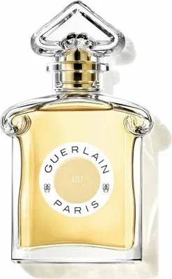 A clear, professional studio shot of a Guerlain Liu Eau de Parfum bottle.