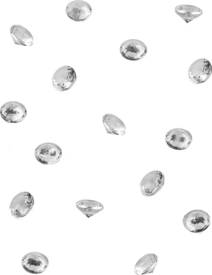 Image de 50 diamants décoratifs transparents 1,2 x 1,2 x 1 cm - taille unique