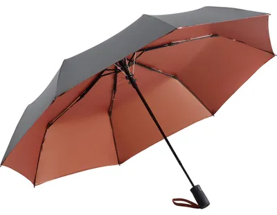 Produktbild von FARE AC-Taschenschirm Regenschirm Doubleface Automatik Windproof-PLUS 100cm, Farbe:grau/kupfer