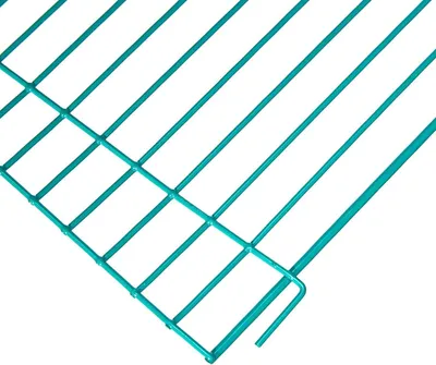 Productafbeelding van Knaagdierrenstal, type paddock, met metalen omheining, afmetingen 85x23 cm - Geschikt voor hamsters, ratten, dwerghamsters en schildpadden