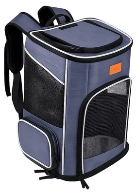 Produktbild von RealG RC-K-744 Transportrucksack für Hunde und Katzen mit Belüftung, Tragfähigkeit 7 kg, 42 x 33 x 28 cm