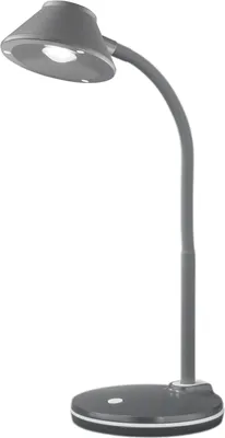 Produktbild von LED-Schreibtischleuchte - H 33 cm - Titanfarben - Kunststoff
