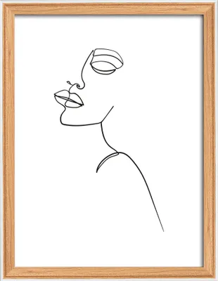Produktbild von Walther, NW824P, Silhouette Holzrahmen, 018x024 cm, BUCHE