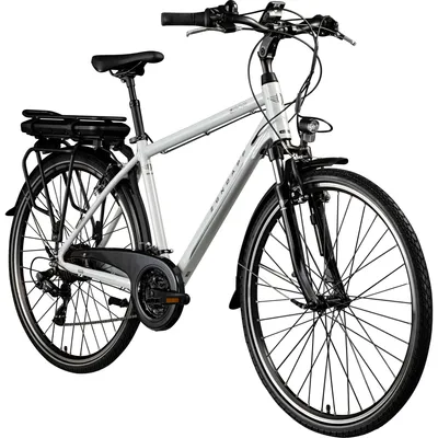 Obrázok produktu pre Elektrické bicykel Zündapp Z802, 28-palcové trekingové koleso, farba: biela/šedá