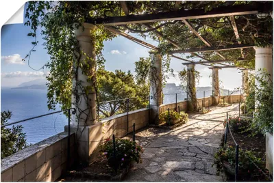 Produktbild von ARTland Poster Garten der Villa San Michele auf Capri Größe: 60x40 cm