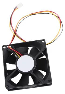 Obrázek produktu pro Chladicí ventilátor pro procesor, 80 mm, tichý, 3pinový konektor, černý ABS, snadná instalace, ventilátor pro chlazení počítače do skříně, 2000 ot./min