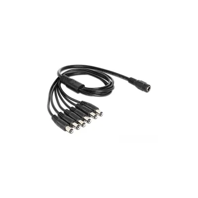 Produktbild von Delock Kabel DC Verteiler 5,5 x 2,1 mm 1 x Buchse > 6 x Stecker