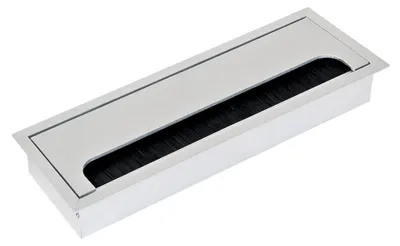 Produktbild von Emuca Kabeldurchführung Quadrum, rechteckig, 269x80mm, Unterputzmontage,