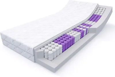 Produktbild von Medic Taschenfederkernmatratze 180x200 x 20 cm (Kernhöhe 19 cm), 7-Zonen Federkernmatratze mit Komfortschaum und Microfaser-Bezug, Matratze für Kinder und Erwachsene, Härtegrad H4