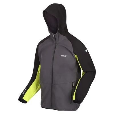 Produktbild von Regatta Softshelljacke Herren Arec III mit Kapuze, Größe:3XL, Farbe:Grau-Lime