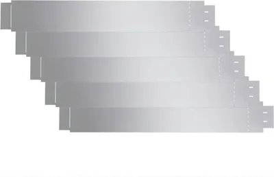 Produktbild von vidaXL Flexible Rasenkante 5-er Set Verzinkter Stahl 100x14 cm