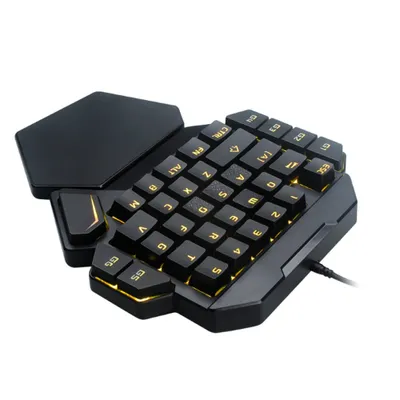 Image de Clavier mécanique à une main avec rétroéclairage RVB et fonction de définition de macros