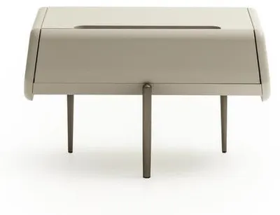 Produktbild von Schlafzimmer Nachttisch Beige Nachtkommode Beistelltisch Moderne Möbel