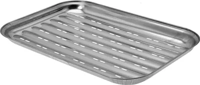 Produktbild von Dehner Grillschale, ca. 34.5 x 24.2 x 2.5 cm, Edelstahl, silber