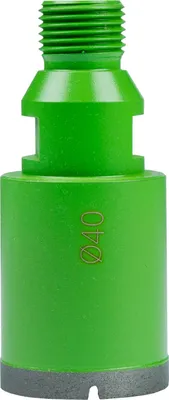 Imagen del producto de Corona de diamante para perforación húmeda de Eibenstock, tipo R 1/2, diámetro de 40 mm x 40 mm, referencia 38104000
