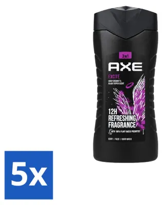 Obrázek produktu pro 5 kusů sprchového gelu Axe Excite - 250 ml - výhodná balení