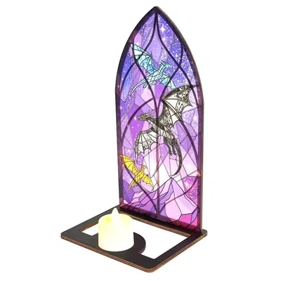 Produktbild von Fantasy Bücherregal Dekoration, Mittelalterlicher Drache als Fenster-Deko, Künstliches Ornament für Zuhause