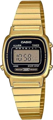 Produktbild von Casio Damen-Armbanduhr Digital Uhr Quarz Gold LA670WGA-1DF