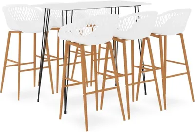 Produktbild von 7-teiliges weißes Bar-Set