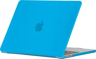 Produktbild von Mobigear Matte MacBook Air 13 Zoll (2022-2026) Hardcase Hülle MacBook Case - Blau - Model A2681 / A3113 / A3240 / A3449