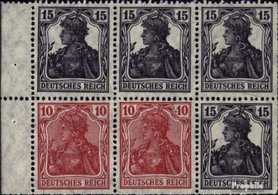 Produktbild von Briefmarken Deutsches Reich 1919 Mi Hbl21aa A postfrisch Germania