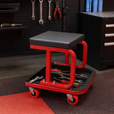 Image de Tabouret d'atelier à roulettes, capacité de 100 kg