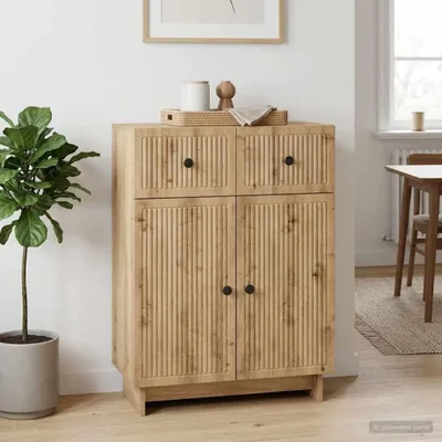 Zdjęcie produktu dla Komoda vidaXL Artisan – dąb, 66 x 34,5 x 90 cm, materiał drewnopochodny