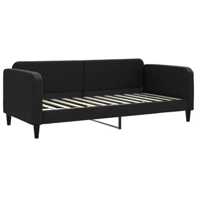 Immagine prodotto di vidaXL Letto da giorno nero 90x200 cm in tessuto