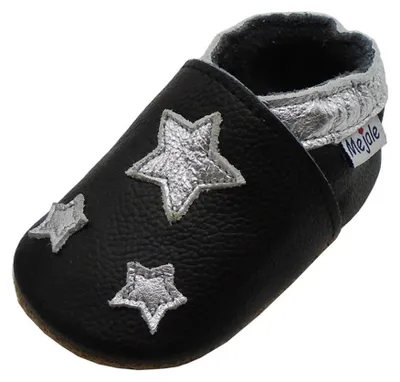 Productafbeelding van Zachte leren slippers voor kinderen, ideale slippers voor de eerste stapjes