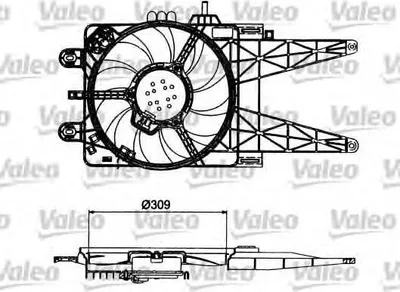 Produktbild von VALEO Elektromotor, Kühlerlüfter  698484
