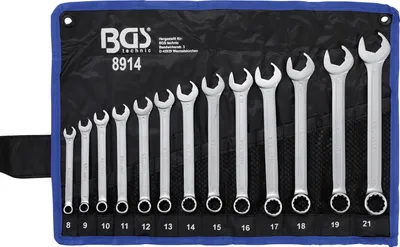 Produktbild von BGS-8914 | Sada kombinovaných kľúčov | Strana čeľustí s račňou | SW 8 - 21 mm | 13 ks.