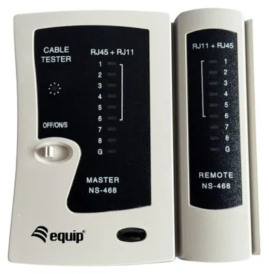 Immagine prodotto di Equip 129967: Tester per cavi RJ45/RJ12/RJ11, colore grigio