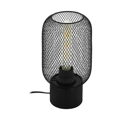 Produktbild von EGLO Wrington, Schwarz, Stahl, Schlafzimmer, Esszimmer, Wohnzimmer, IP20, II, E27