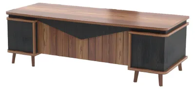 Immagine prodotto di Scrivania Grande Scrivania da ufficio Scrivania da lavoro Mobili da ufficio Tavolo Legno Marrone